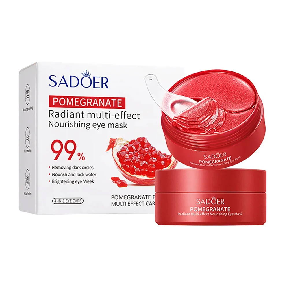 Caja con 30 pares de mascarilla para los ojos, extracto de granada, m…