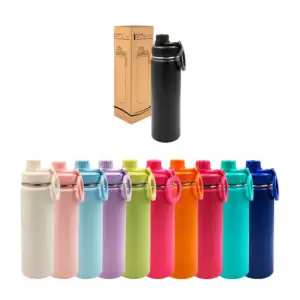 Termo de acero inoxidable en color liso y capacidad de 22oz, varios c…