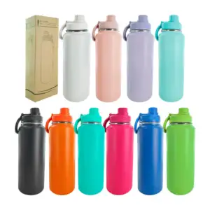 Botella termo de acero inoxidable en color liso y capacidad de 40oz /…