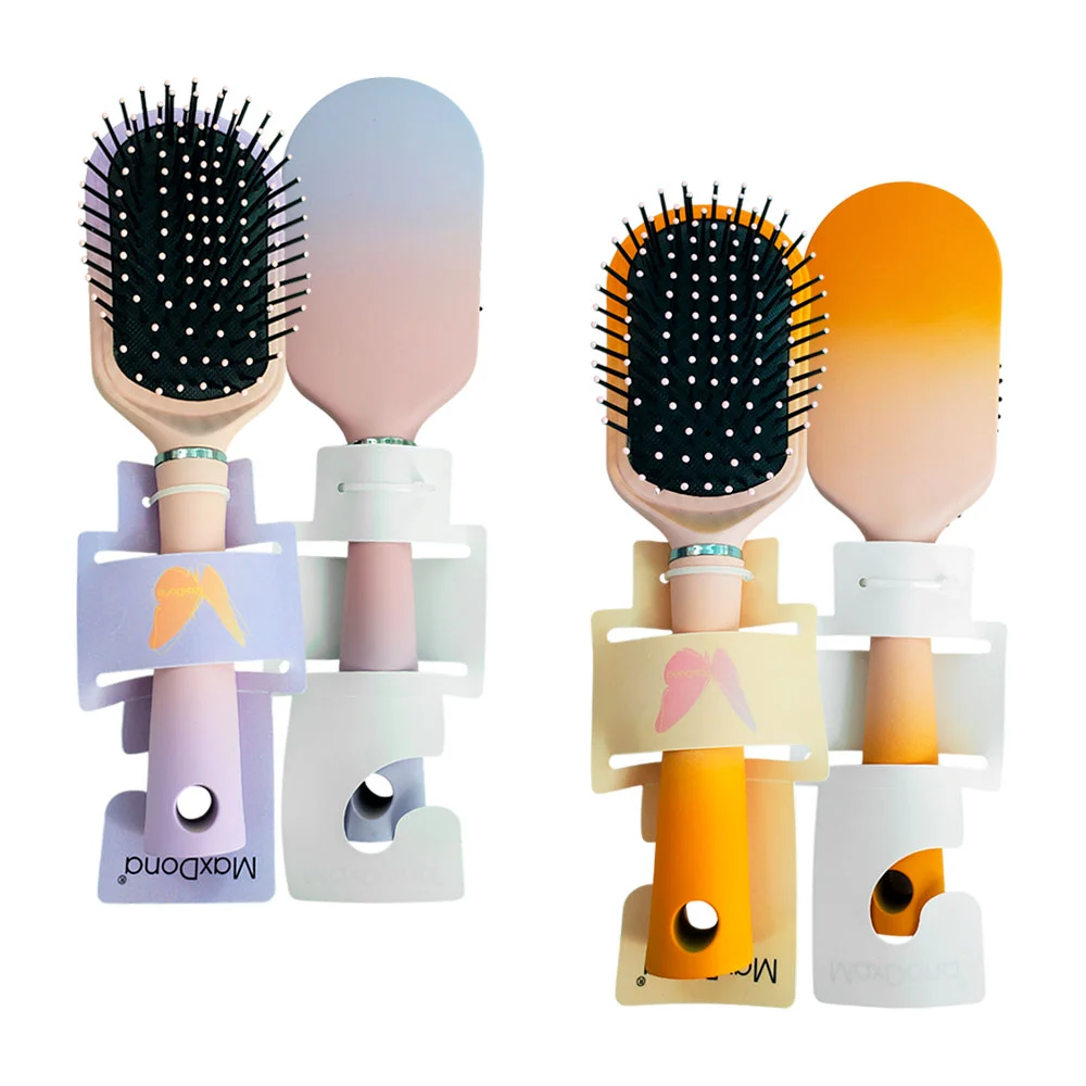 Cepillo ovalado bicolor maxdona para el cabello, variedad de colores …