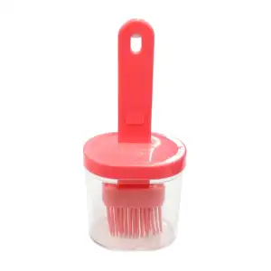 Juego de recipiente y brocha de silicona para untar aceite o salsa / …