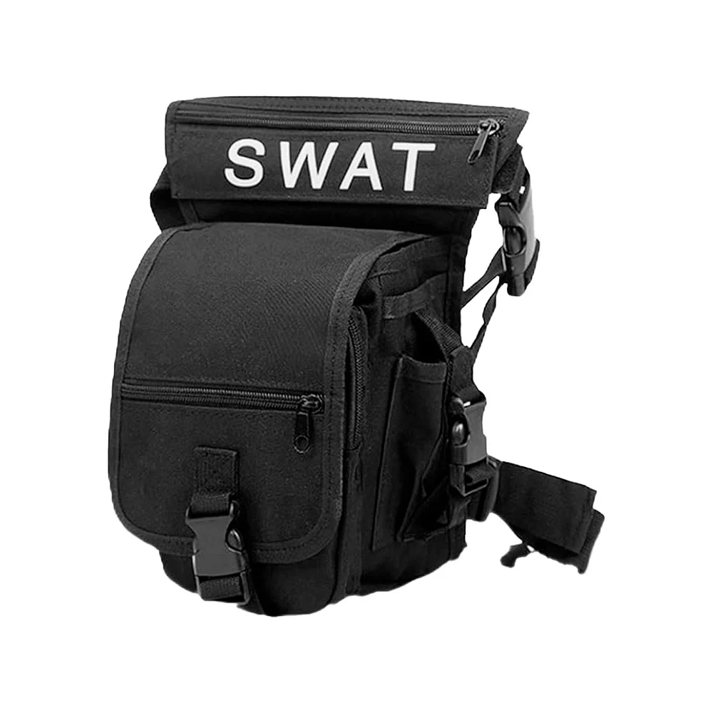 Mochila piernera táctica de 7 compartimentos con correas ajustables y…