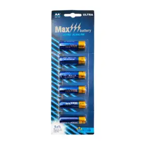 Blíster de tira con 6 pilas / baterías max battery doble aa ultra alc…