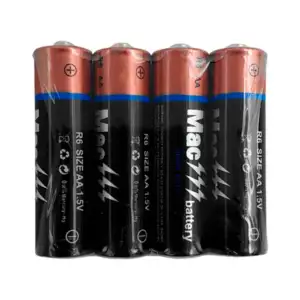 Blíster pila / batería mac battery con 4 doble aa, heavy duty / r6