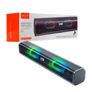 Bocina barra de sonido rectangular bluetooth hoco rgb con multi ranur…