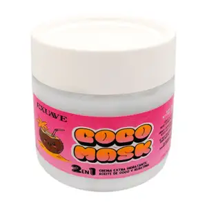 Mascarilla capilar hidratante 2 en 1 con extracto de coco y keratina,…