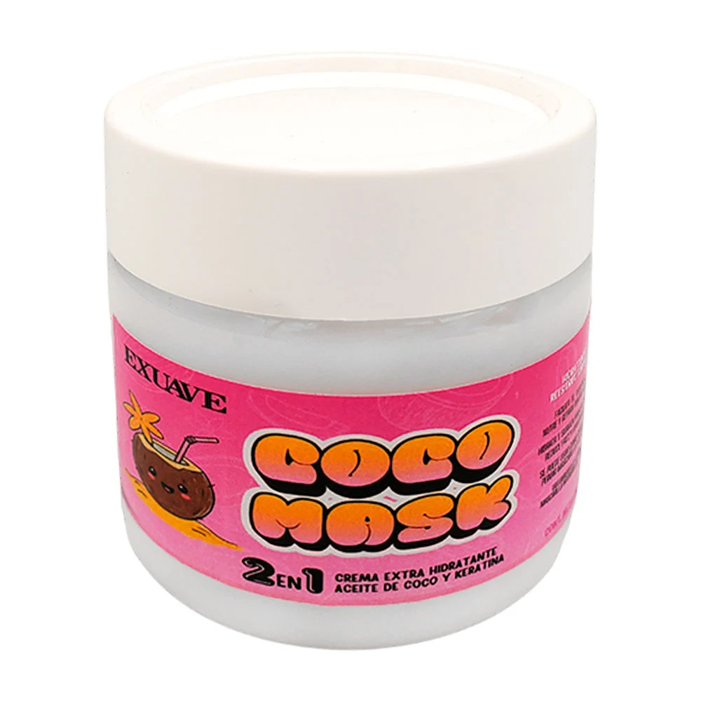 Mascarilla capilar hidratante 2 en 1 con extracto de coco y keratina,…