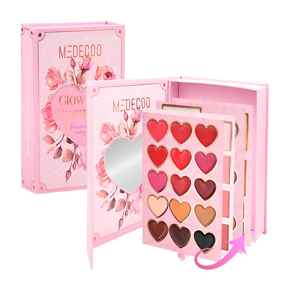 Paleta de maquillaje estilo joyero con 5 compartimentos y espejo / ey…