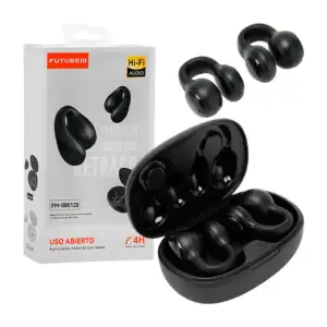 Audífonos inalámbricos bluetooth tipo clip con estuche de carga ovala…
