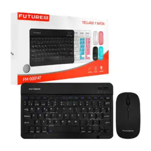 Combo mouse y teclado inalámbrico futurem, recargable, variedad de co…