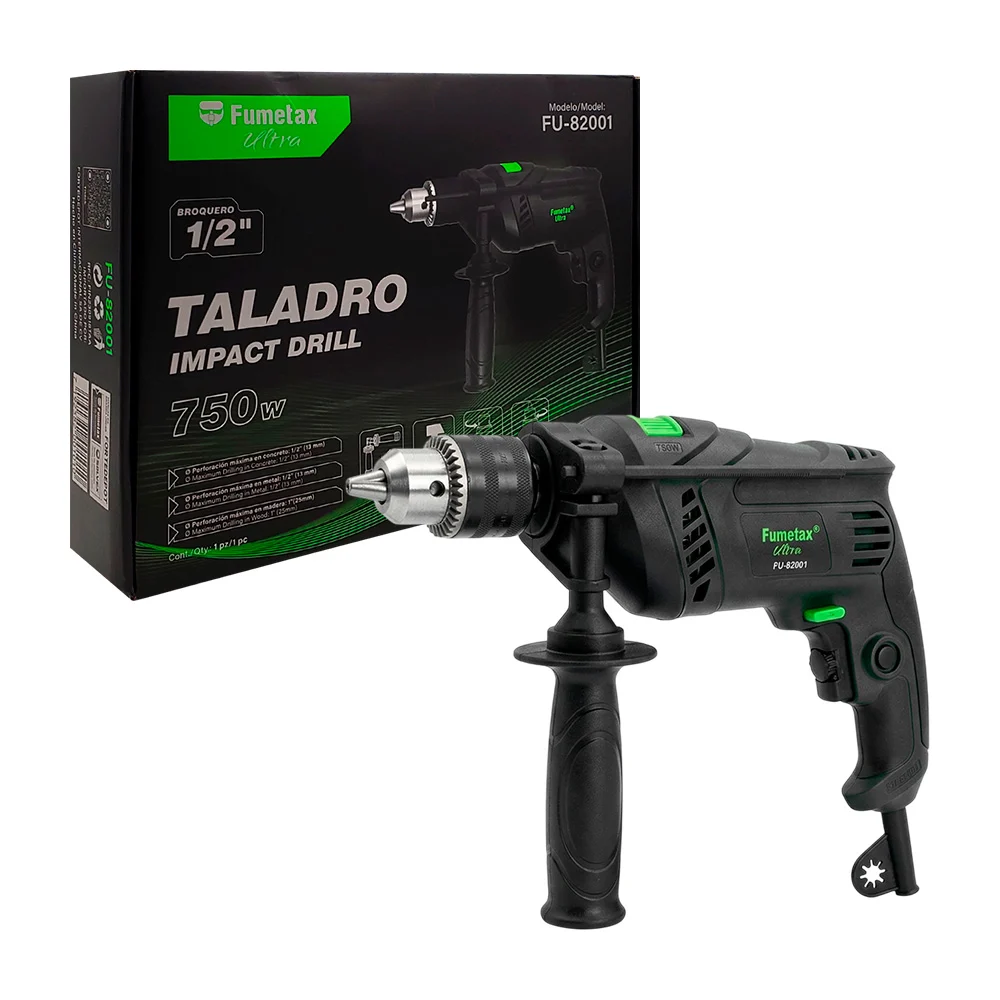 Taladro impact drill 750w, perforación máxima en concreto, metal y ma…