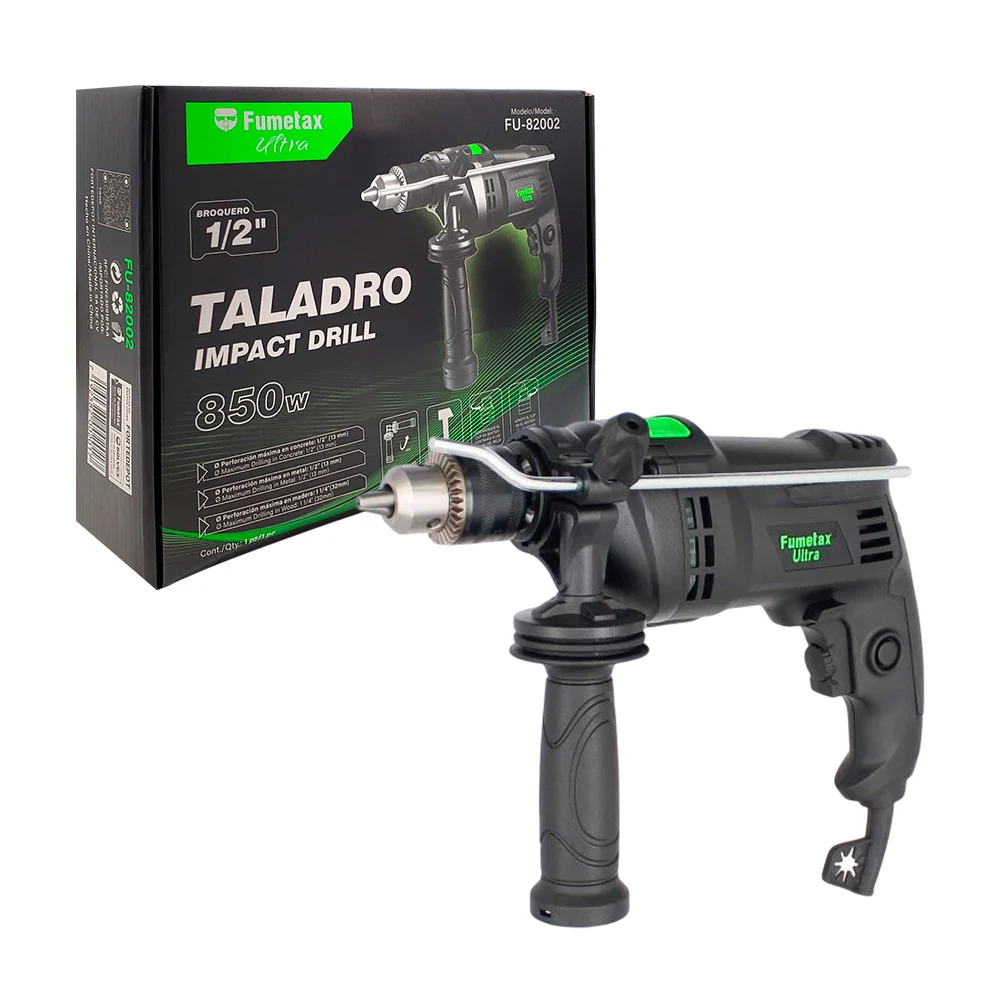 Taladro impact drill 850w, perforación máxima en concreto, metal y ma…