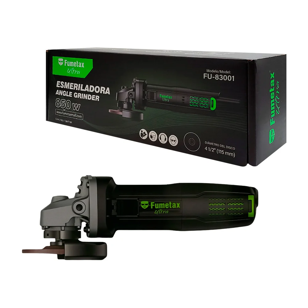 Esmeriladora angle grinder, 850w, velocidad 12000 rpm y diámetro de d…
