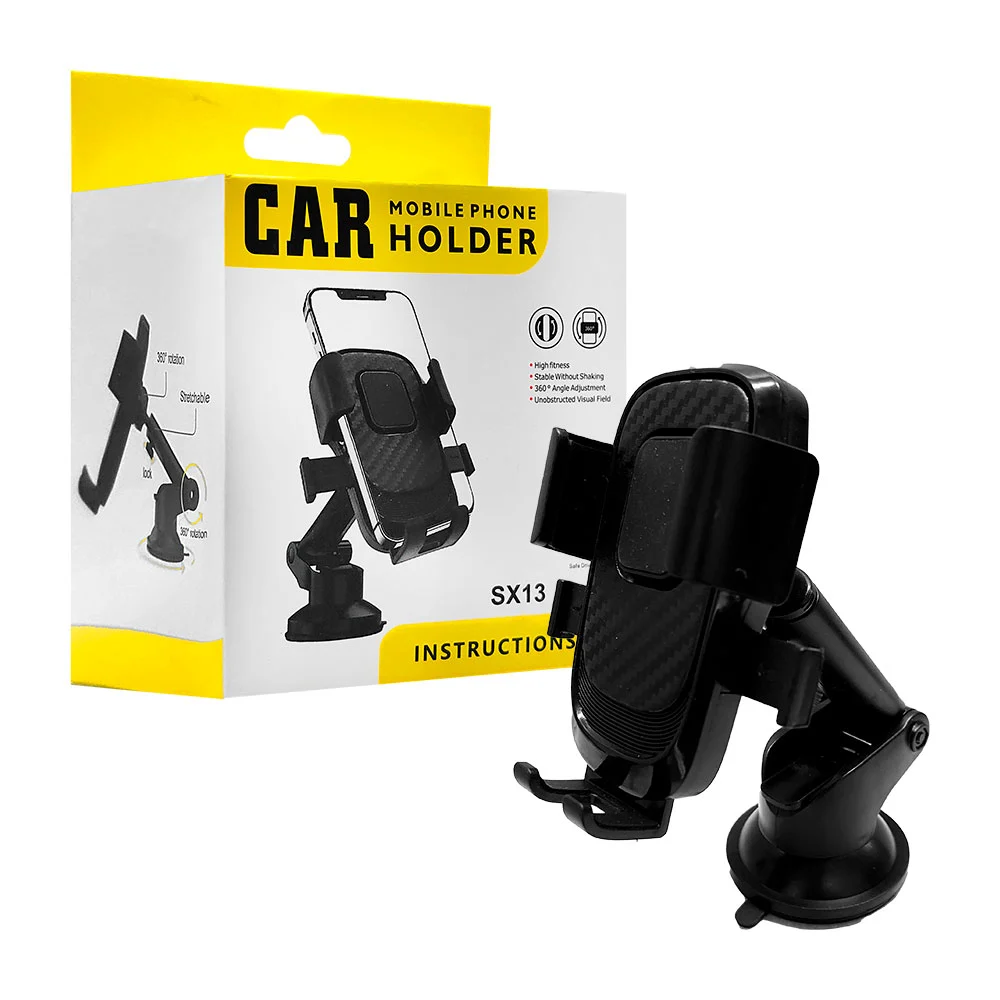 Soporte multifuncional para celular, ajustable con ventosa y giro 360…