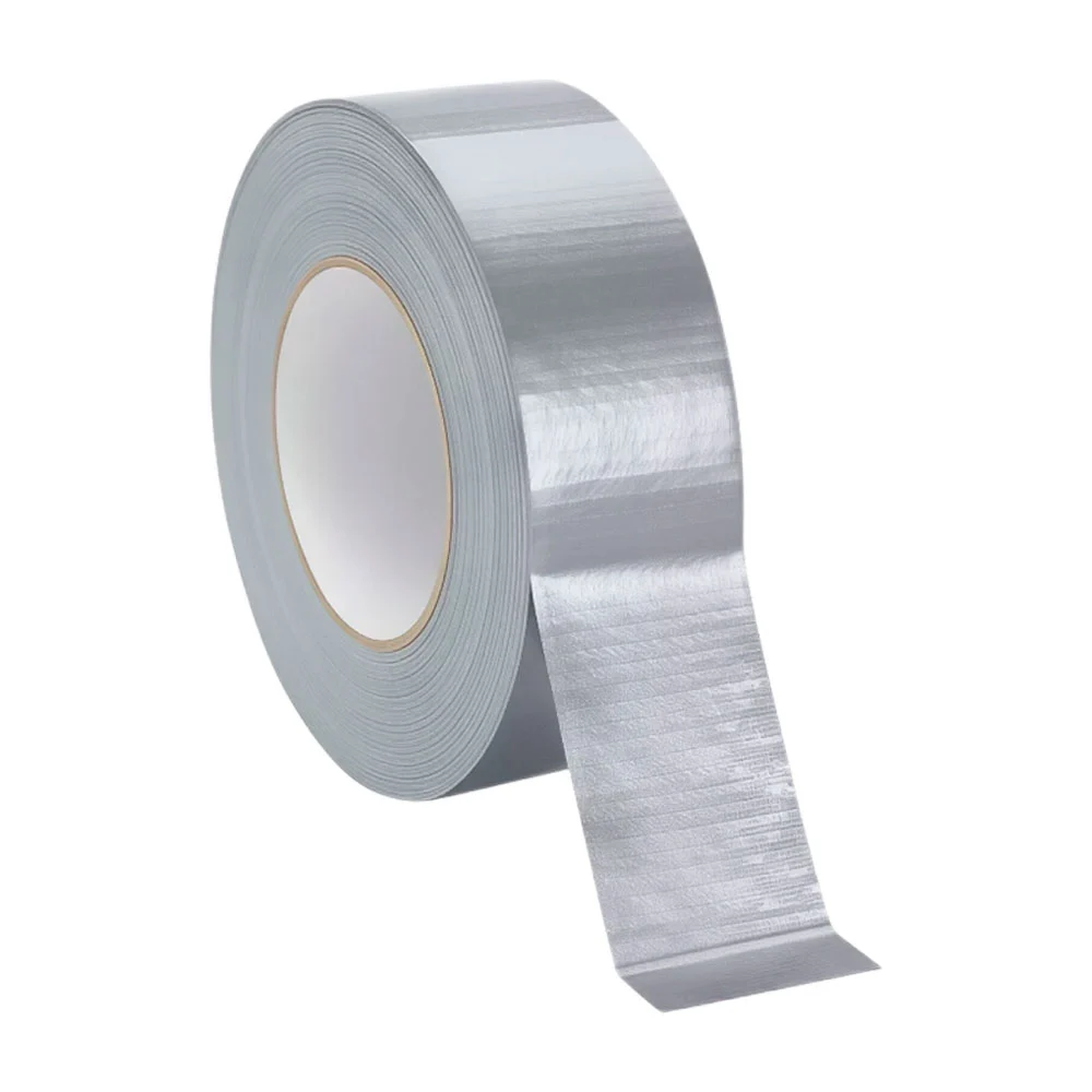 Cinta gris de alta resistencia, 4.8cmx8m con malla textil 