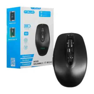 Mouse it-blue inalámbrico para escritorio con diseño ergonómico / it-…