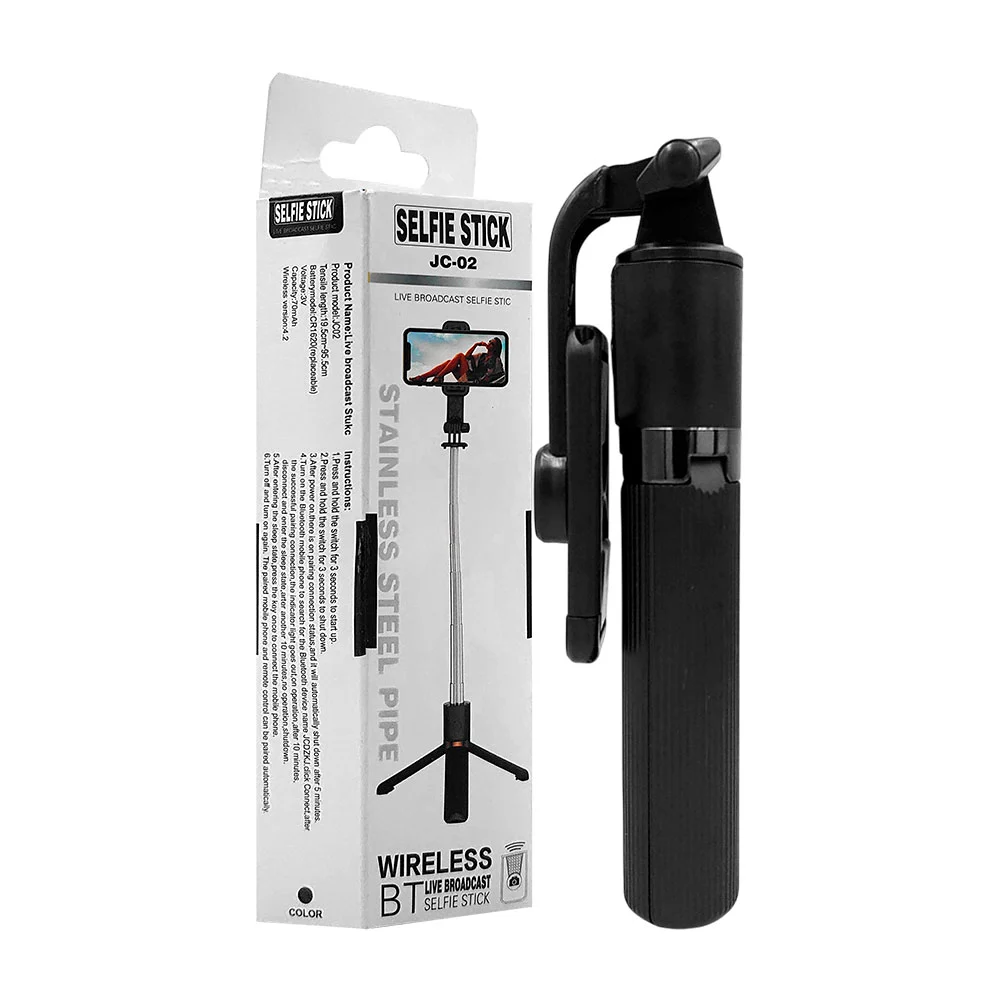 Bastón selfie stick extensible de 20cm hasta 90cm + control bluetooth