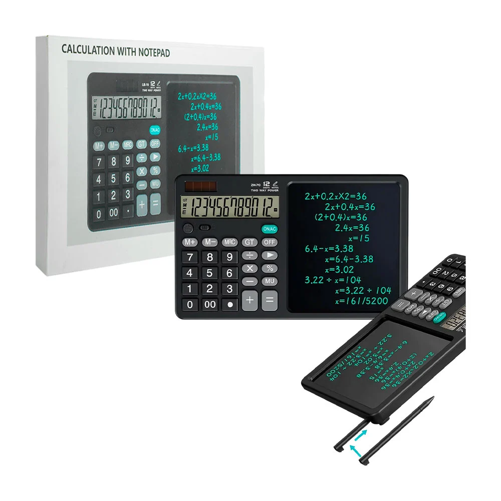 Calculadora electronica de 12 dígitos, variedad de funciones + panel …