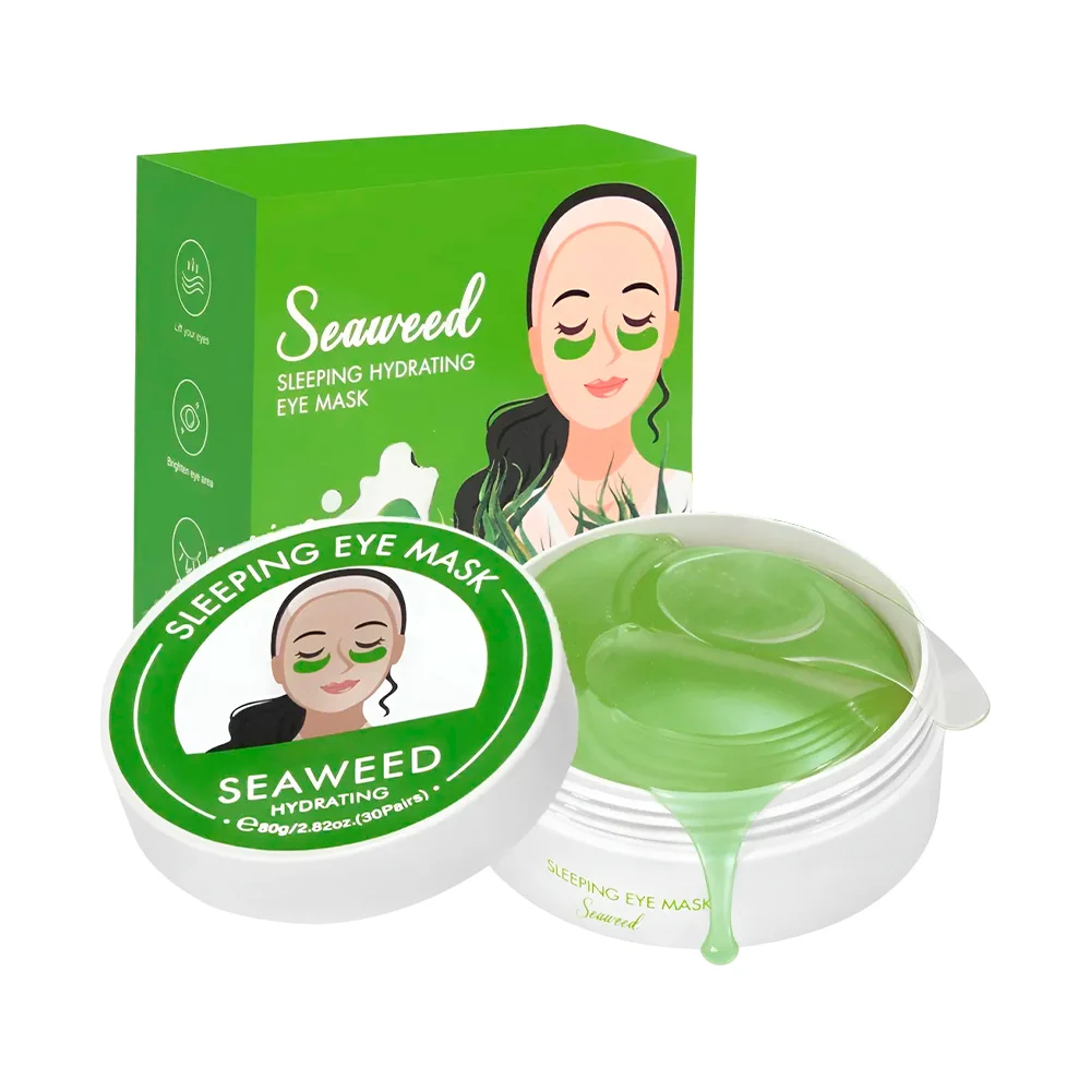 Caja con 30 pares de mascarillas para los ojos, extracto de alga para…
