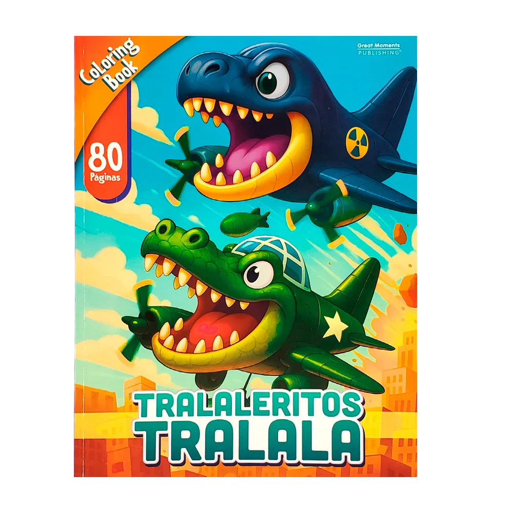 Libro para colorear chico interactivo tralaleritos tralala con 80 pág…