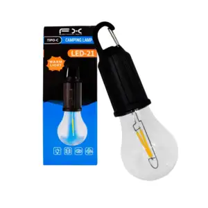 Foco led para emergencia, recargable con gancho para colgar / led-21
