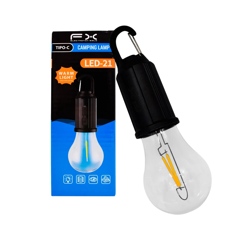 Foco led para emergencia, recargable con gancho para colgar / led-21