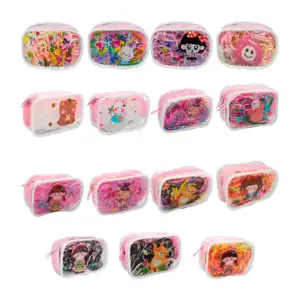 Bolsa pequeña de plástico con ligas multicolor, variedad de diseños /…