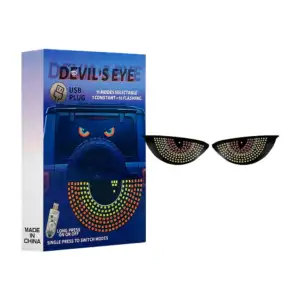 Par de ojos led decorativos para coche con 11 modos intercambiables, …