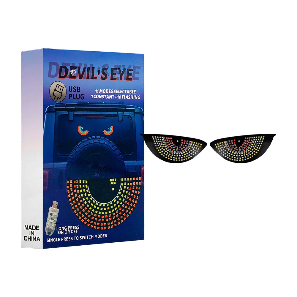 Par de ojos led decorativos para coche con 11 modos intercambiables, …