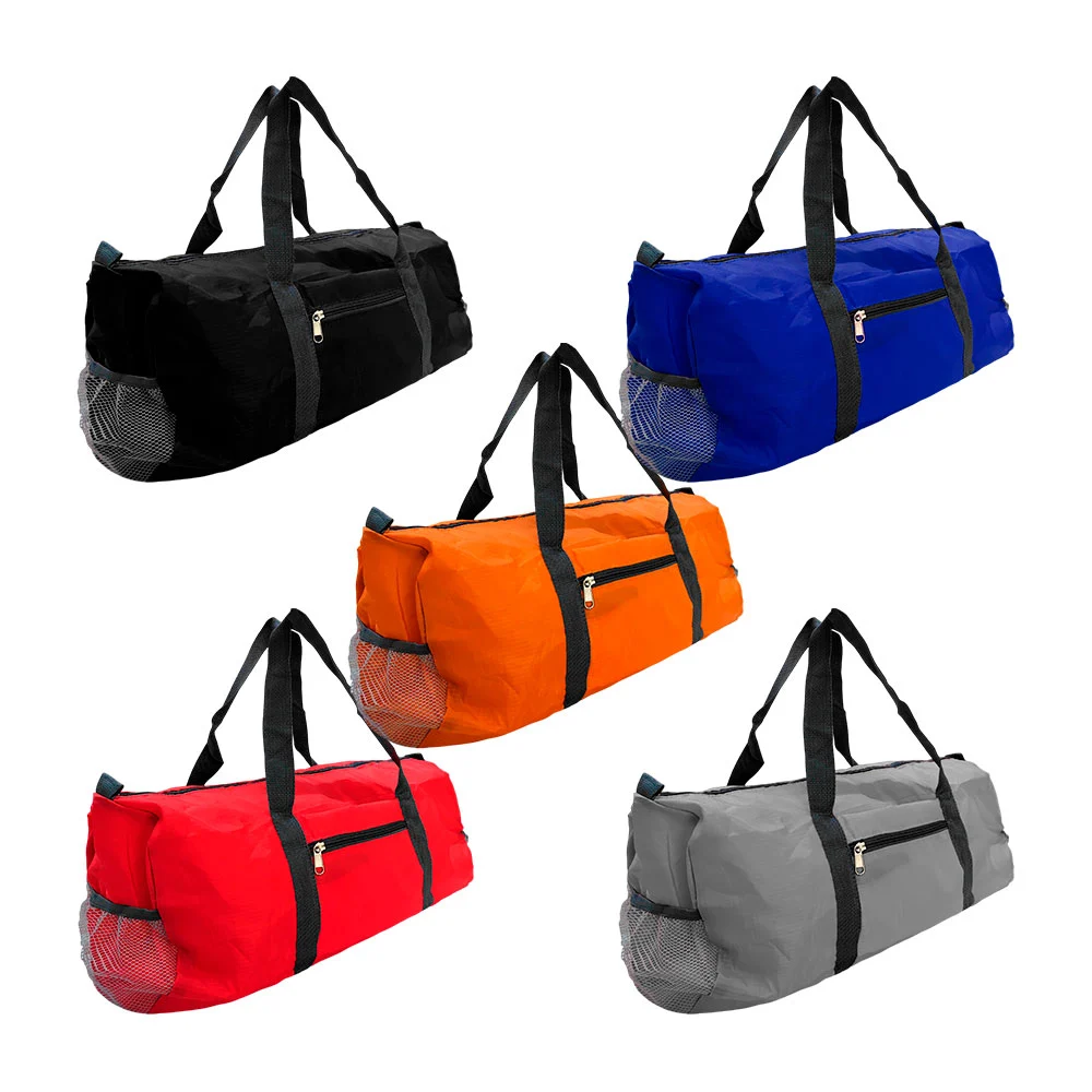 Bolso portátil para gimnasio con 2 compartimientos y 2 bolsas lateral…