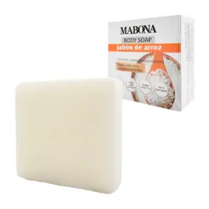 Jabón corporal mabona con extracto de arroz para limpieza profunda, 6…