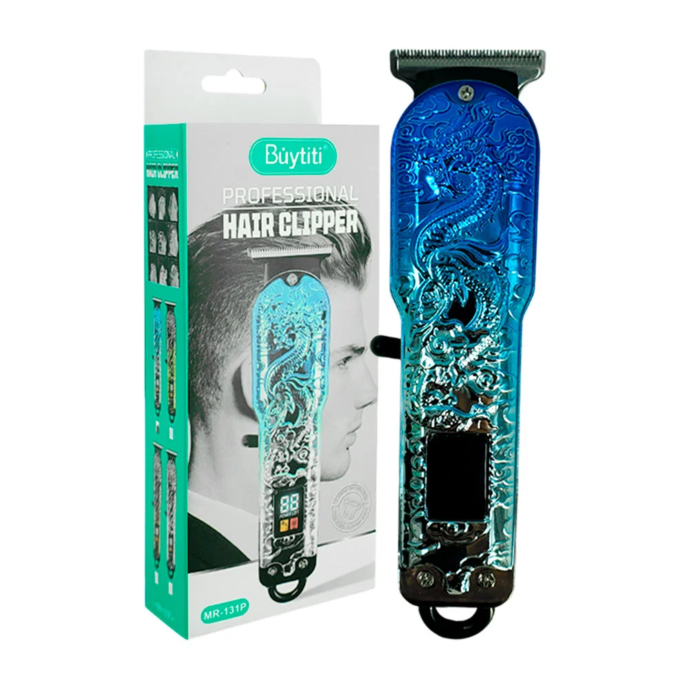 Máquina rasuradora profesional, inalámbrica, con relieve y pantalla +…