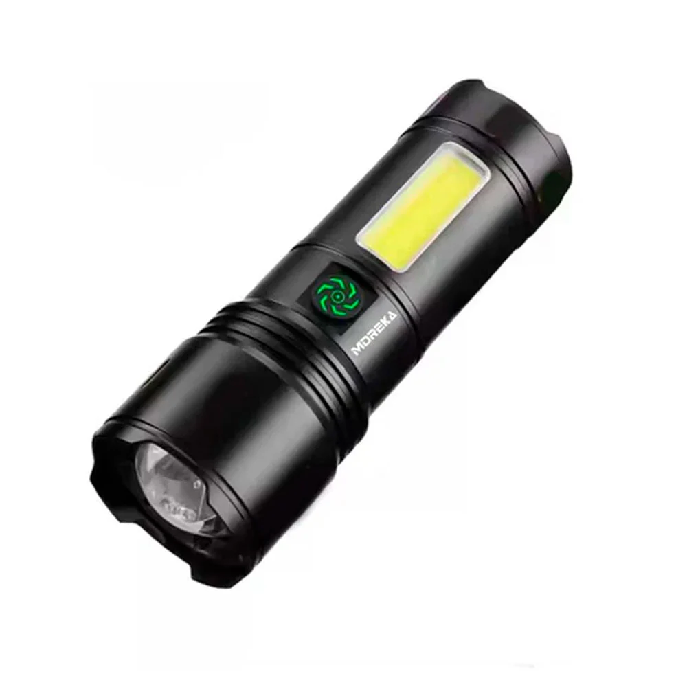 Linterna táctica, metálica de uso rudo, múltiples modos de iluminació…