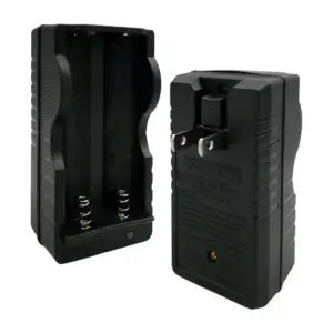 Cargador para 2 pilas baterías de 18650 recargables