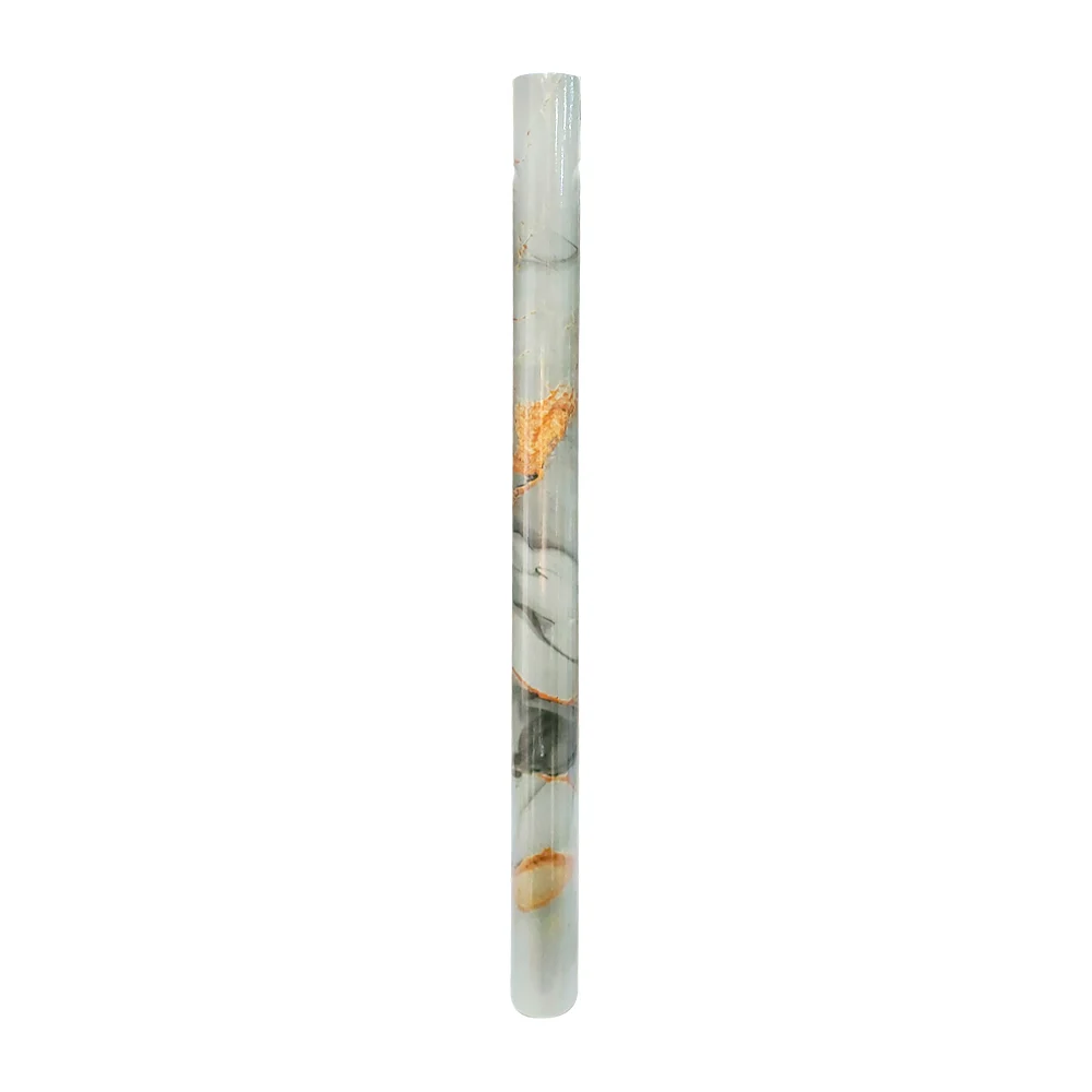 Rollo de papel tapiz marmoleado en color verde y tonos dorados, 60cm …