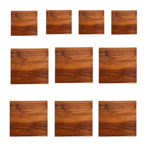 Paquete de 10 laminas decorativas con estampado de madera, 60x60 cm /…