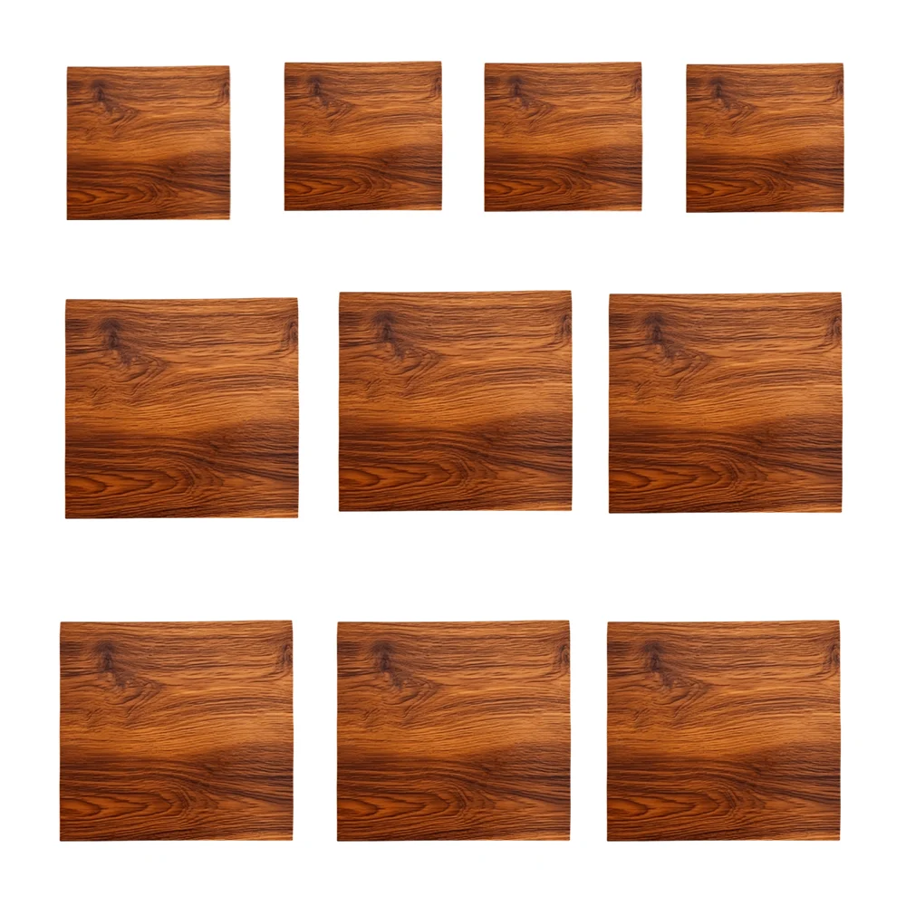 Paquete de 10 laminas decorativas con estampado de madera, 60x60 cm /…