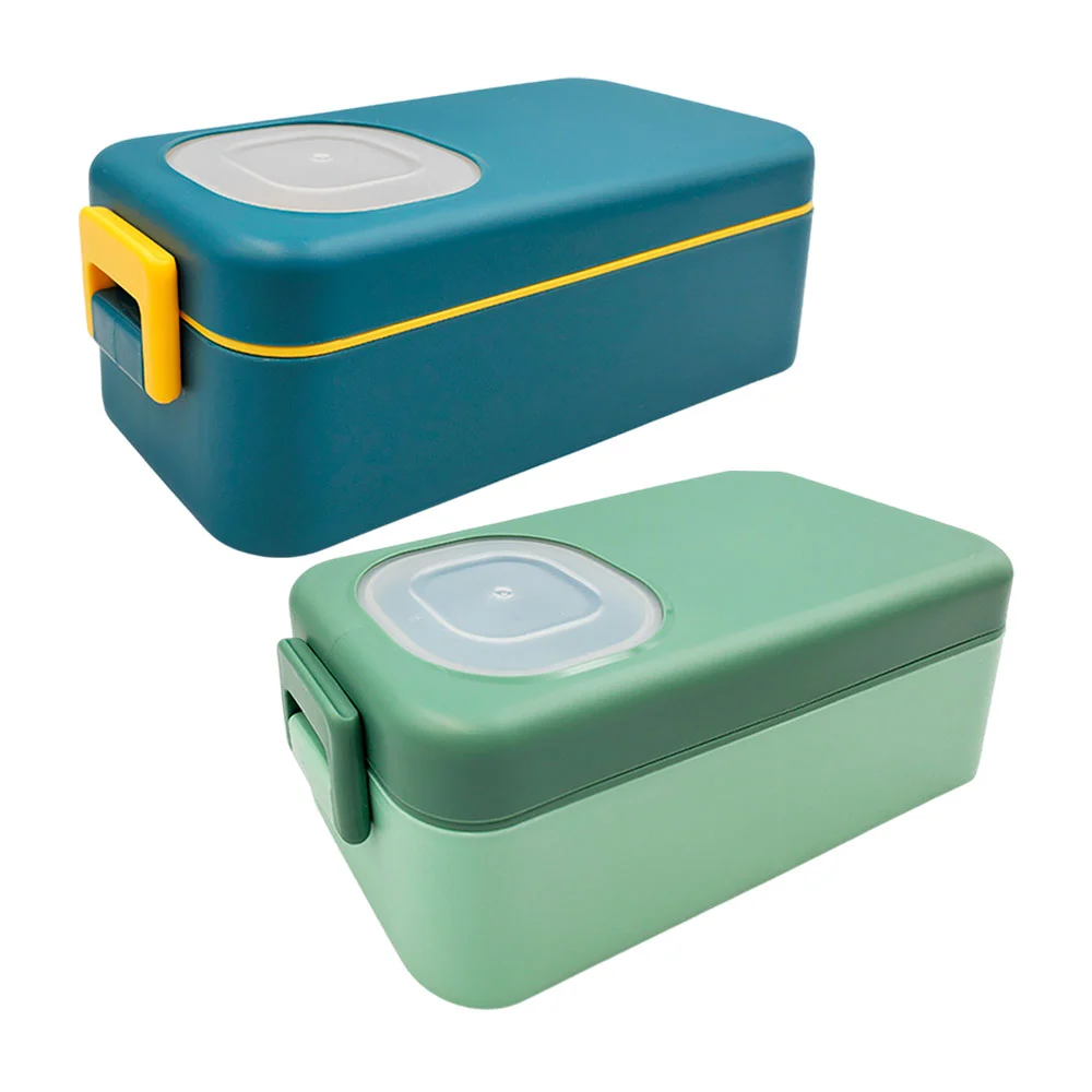 Lunch box de 550ml con 2 compartimentos, cierre hermético + cubiertos…