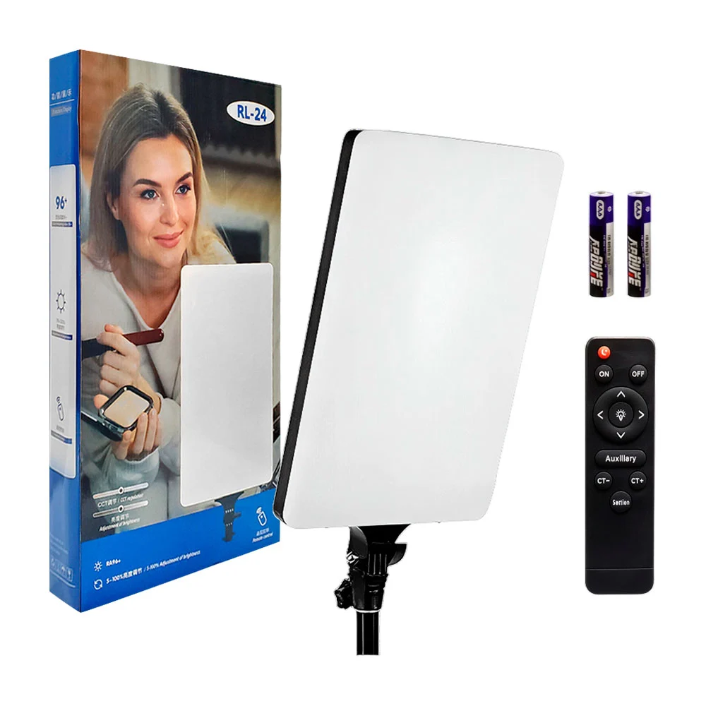 Panel de luz led en forma rectangular 47x28cm + control de brillo y t…