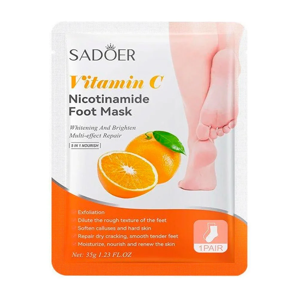 Mascarillas para los pies con vitamina c para hidratar y blanquear / …