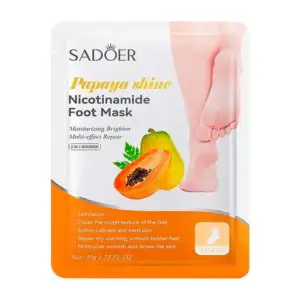 Mascarillas para los pies con papaya y nicotinamida con multiefecto r…