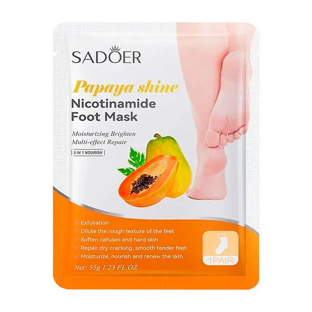 Mascarillas para los pies con papaya y nicotinamida con multiefecto r…