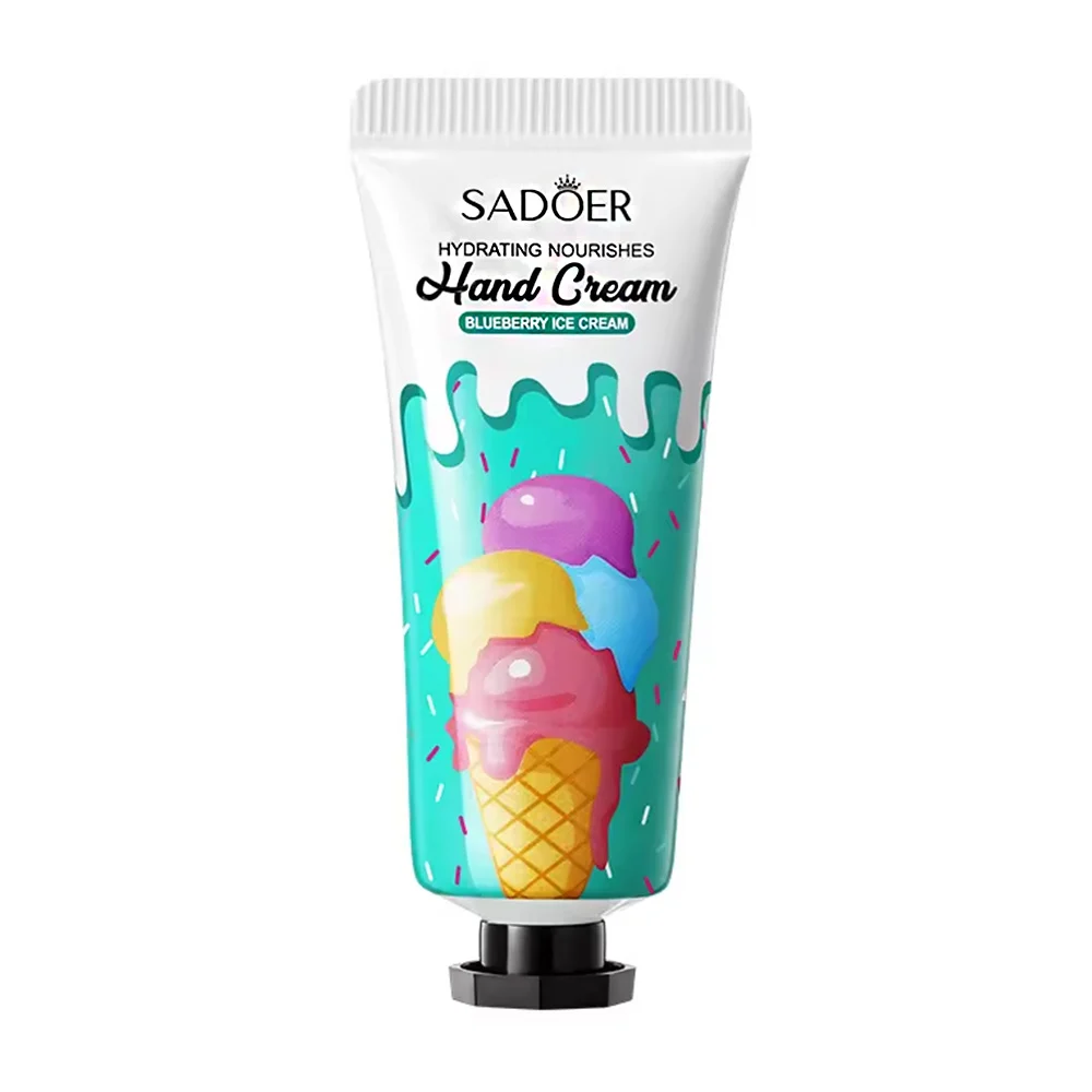 Mini crema hidratante sadoer con extracto de blueberry y helado para manos, 20g