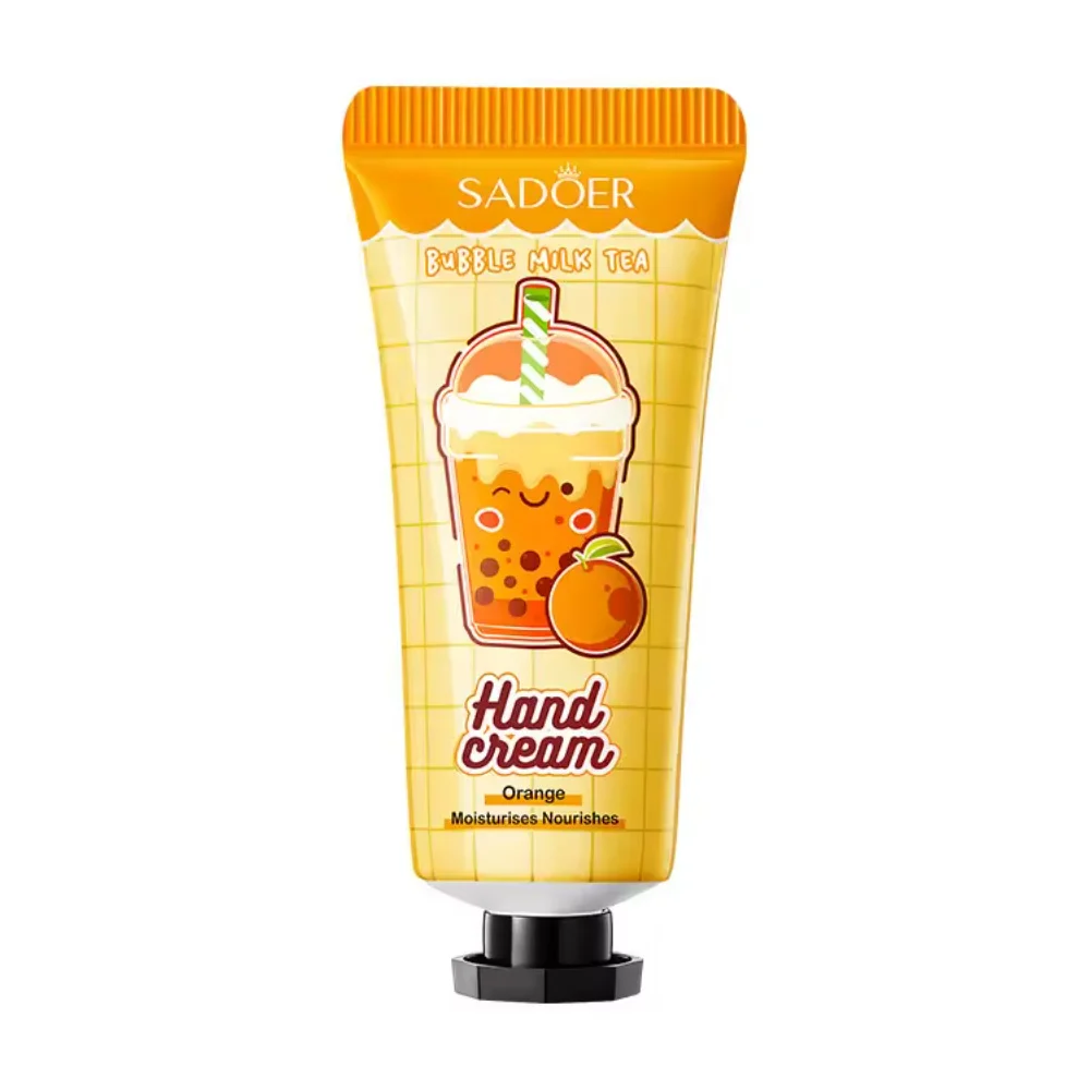 Mini crema hidratante sadoer con extracto de bubble tea para manos, 2…