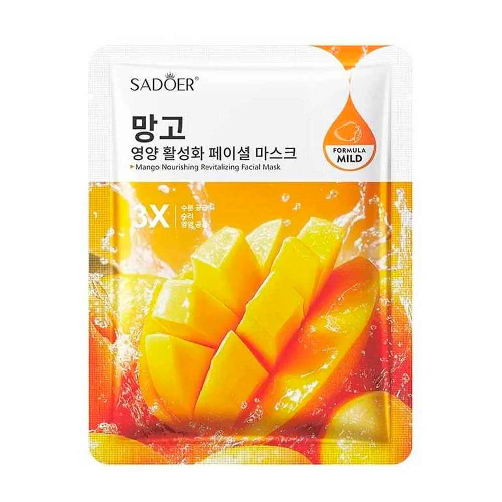 Mascarilla facial con extracto de mango para nutrir la piel, 25ml / s…