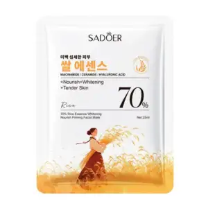 1pz mascarilla facial con extracto de arroz para blanquear la piel, 2…
