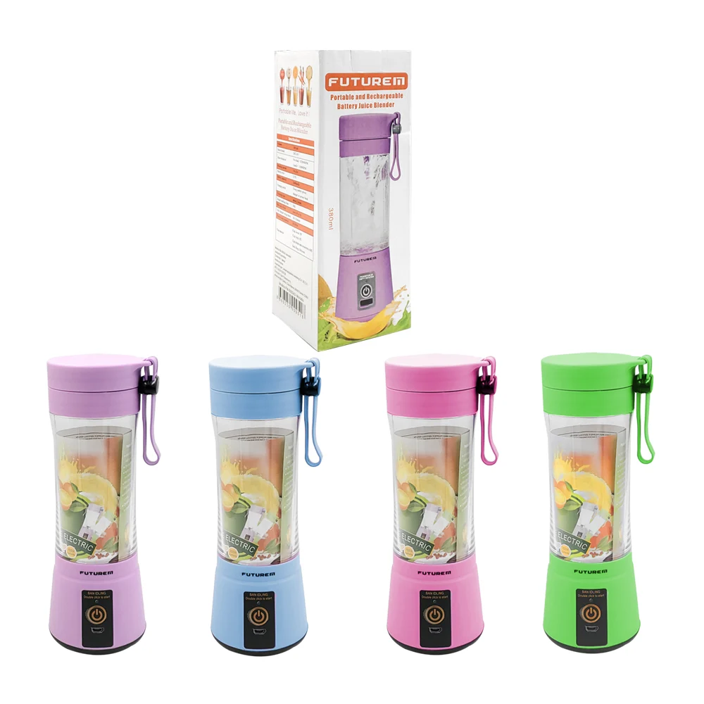 Mini vaso licuadora portátil recargable futurem de 380ml, variedad de…