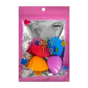 Paquete con 4 esponjas para aplicar maquillaje, variedad de colores /…