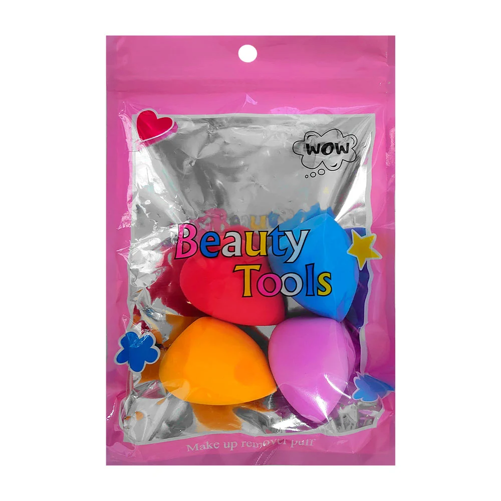 Paquete con 4 esponjas para aplicar maquillaje, variedad de colores /…
