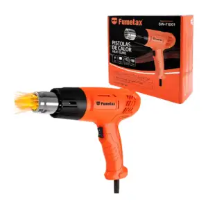 Pistola de calor fumetax, flujo de aire multinivel, 1500w de potencia